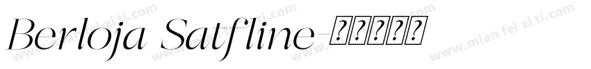 Berloja Satfline字体转换